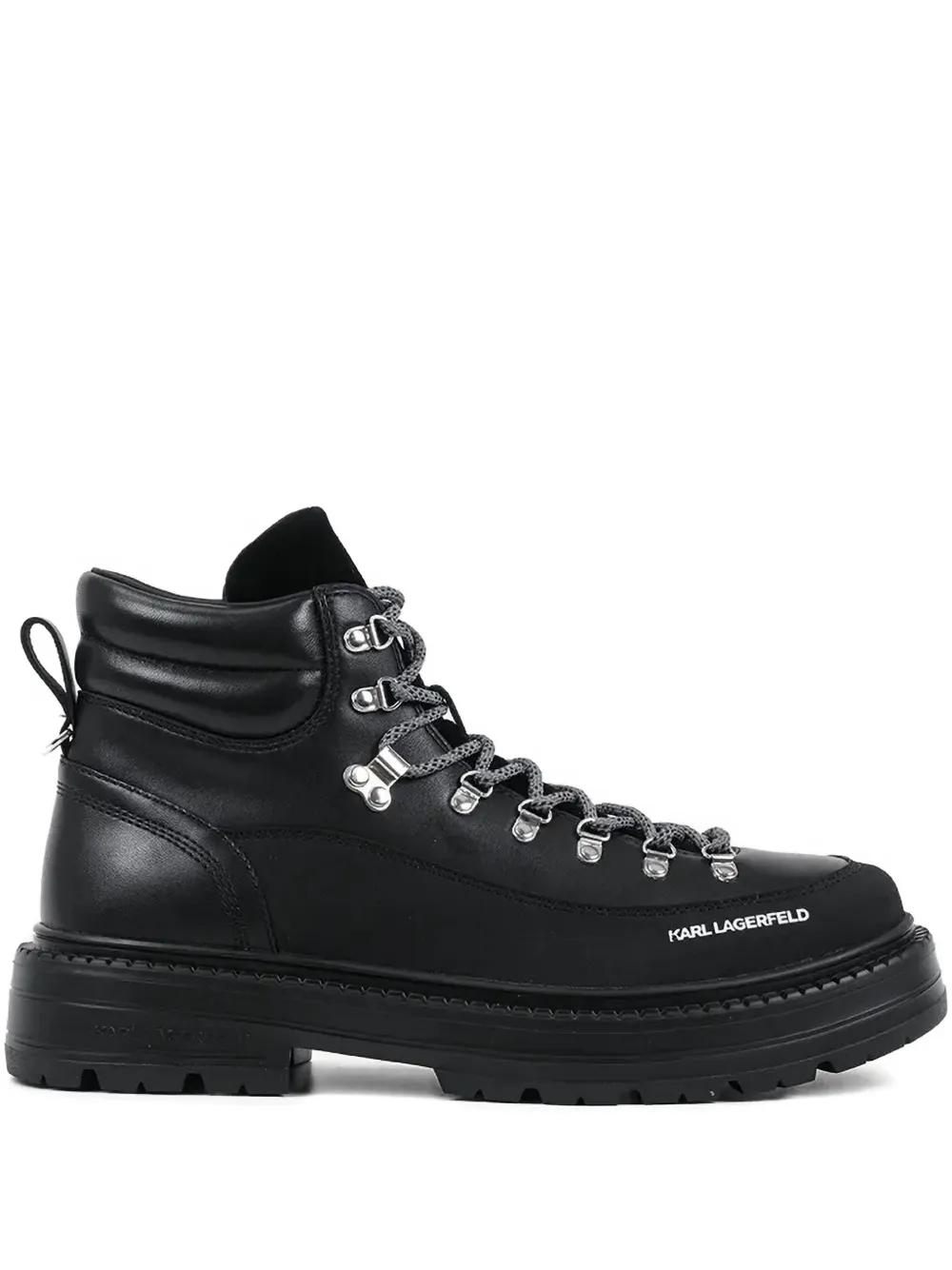 Karl Lagerfeld Paris Men's Suede Chukka Boots With Faux Shearling Lining - Classic Combat Style Boots - View #10