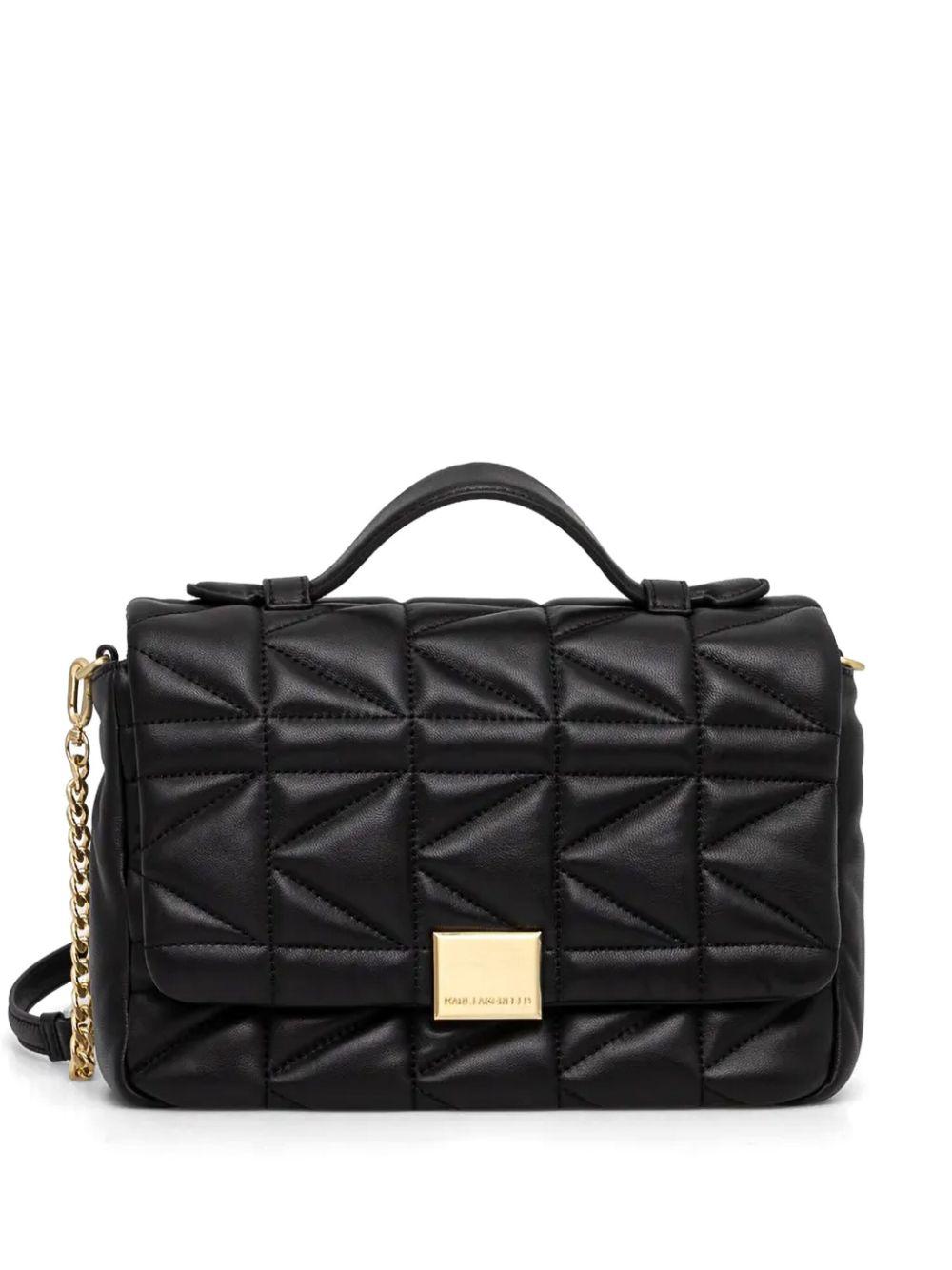 Karl Lagerfeld レディース ブラック K/kuilt ショルダーバッグ 