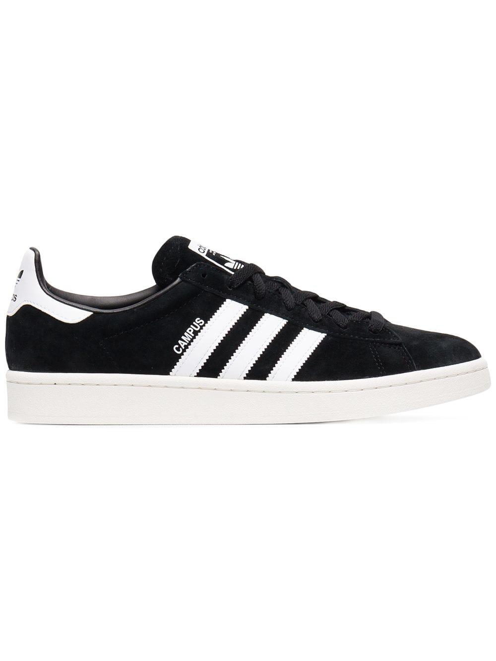 adidas Leather Campus Trianers in Black for Men - Save 65% - Lyst
