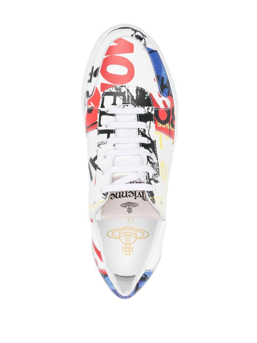 Vivienne Westwood Orb-print Leather Sneakers - Farfetch