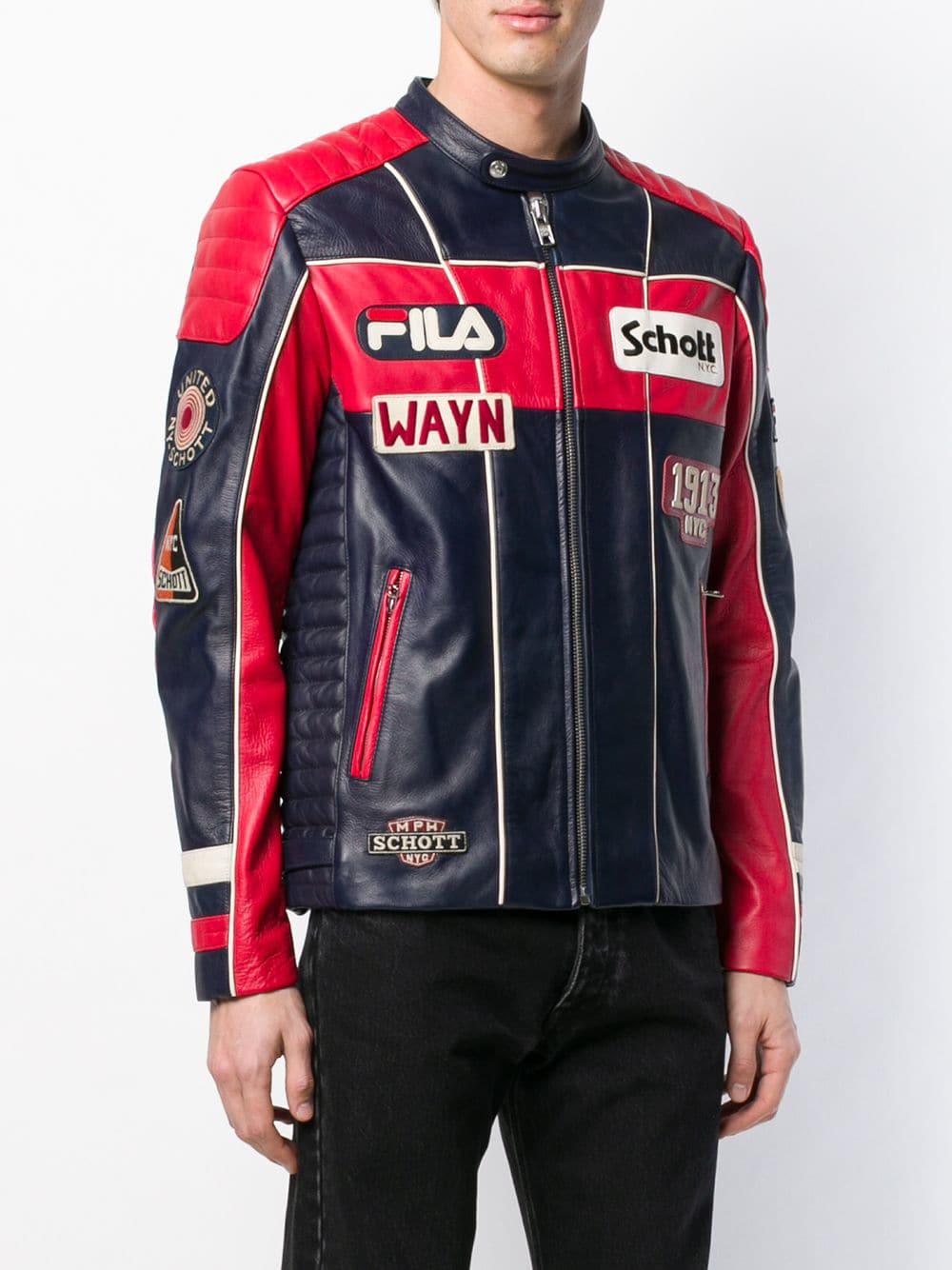 fila leather jacket