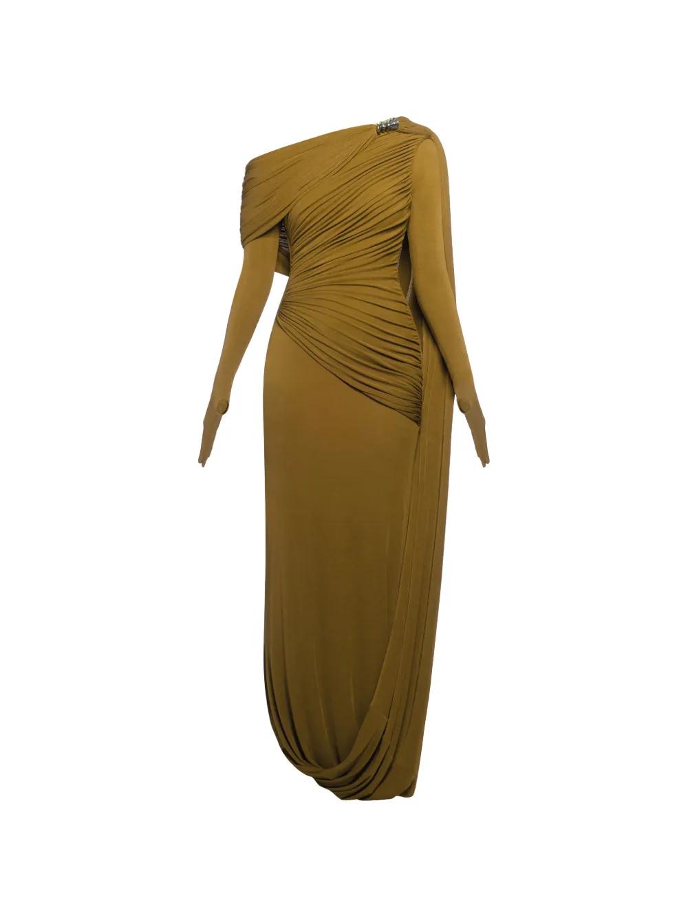 chats by c.dam green dress Twisted in Web Collection: Corset Dresses