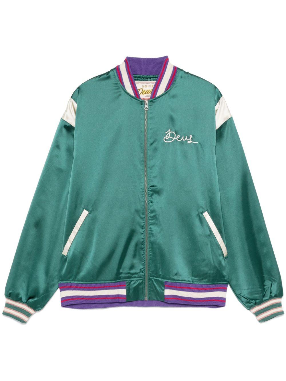 Deus Ex Machina Memento Mori Bomber Jacket in Green for Men | Lyst