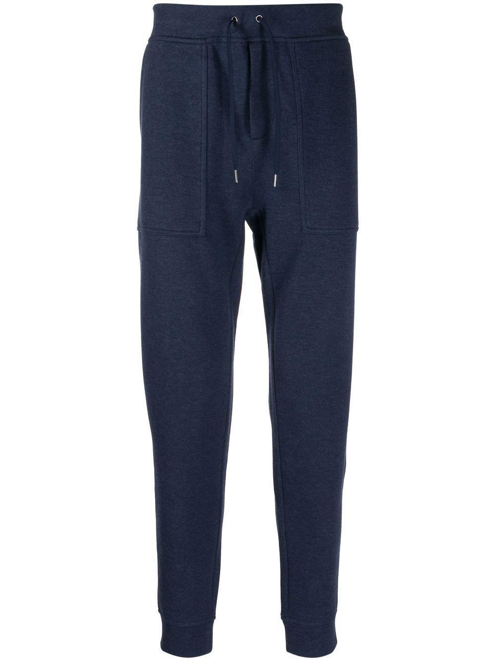 Polo Ralph Lauren Embroidered-pony Track Pants in Blue for Men | Lyst