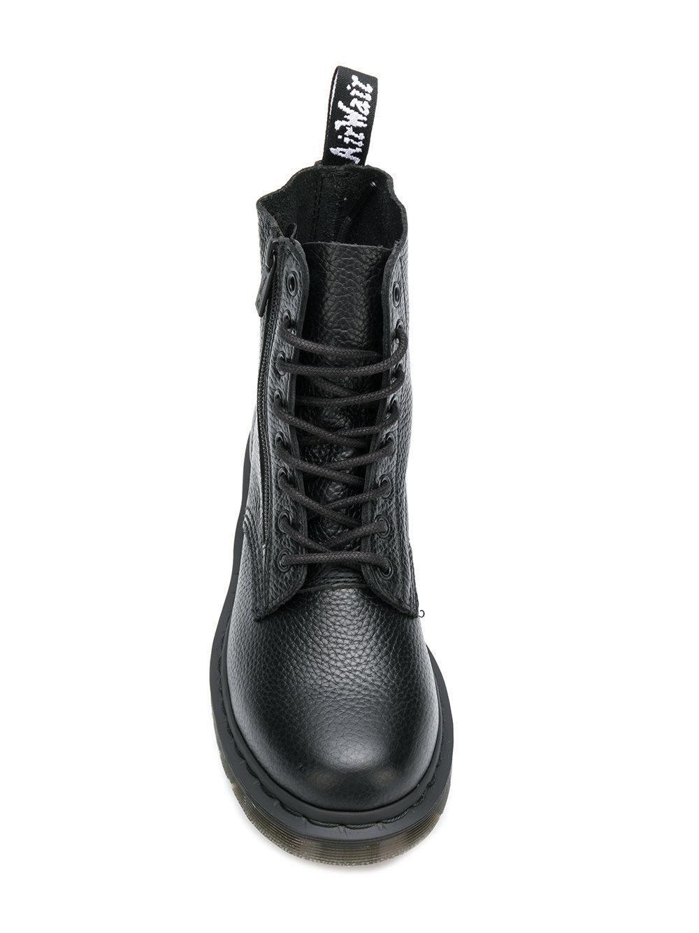 Dr. Martens Leather 1460 Pascal Side Zip Boots in Black - Lyst
