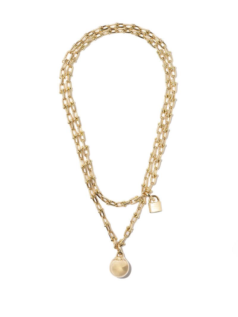 Tiffany & Co. 18kt Yellow Gold Tiffany City Hardwear Wrap Necklace in