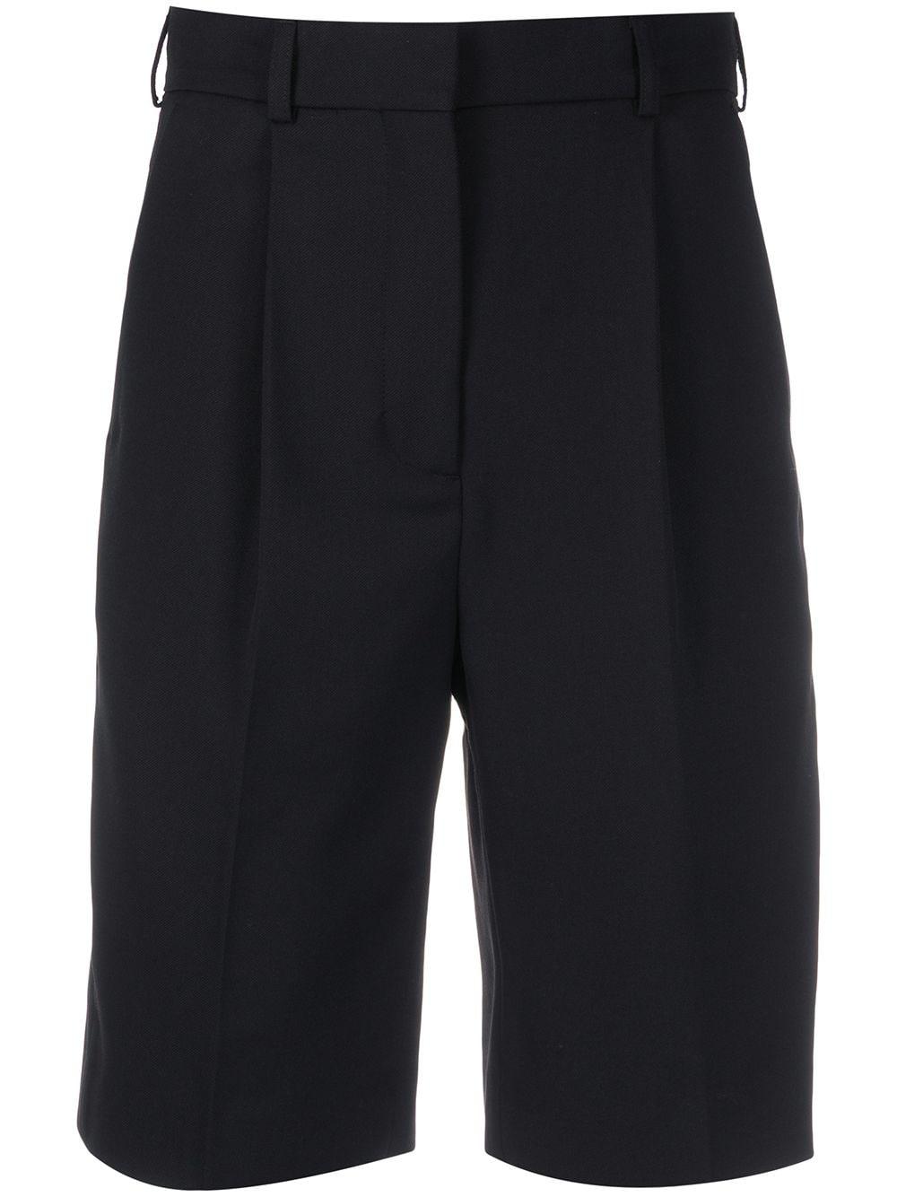 Acne Studios Wool Knee-length Tailored Shorts in Black - Lyst