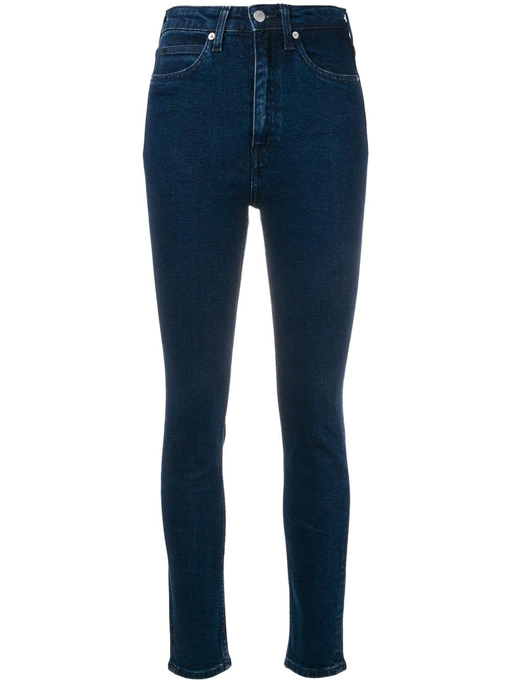 Calvin Klein Denim Ckj 010 High-rise Skinny Jeans in Blue - Lyst