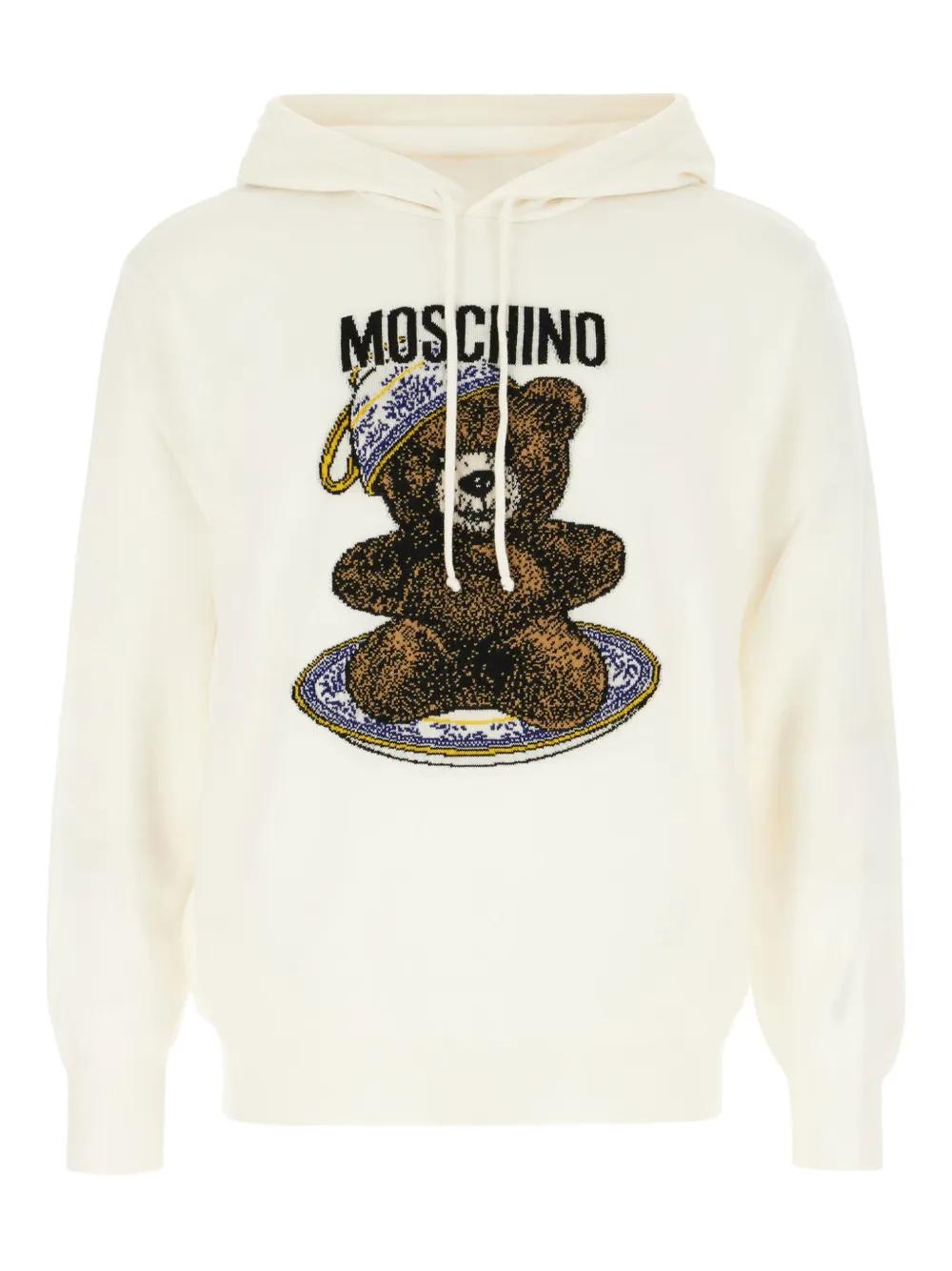 パーカー・フーディ Moschino Teddy Print Sweatshirt Moschino Teddy Bear logo-print Hoodie | Black | FARFETCH