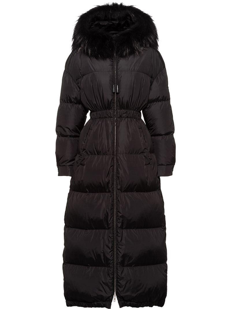 prada long puffer jacket
