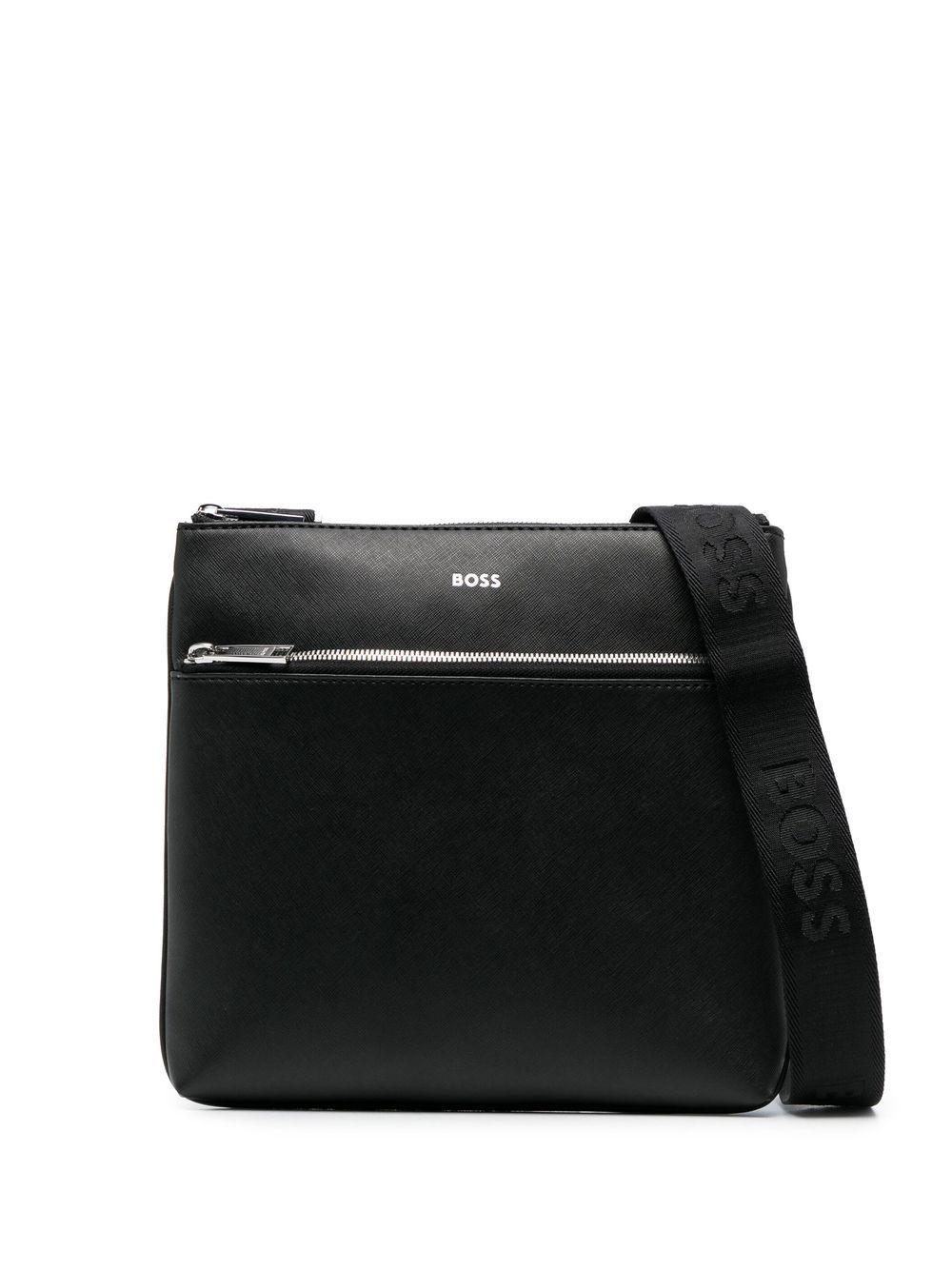 BOSS by HUGO BOSS Zair Leather Crossbody Bag in Black for Men Lyst