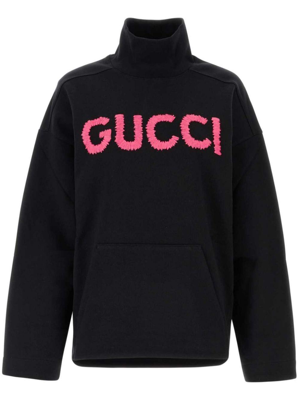 Gucci Cotton Oversize Sweatshirt in Blue Lyst