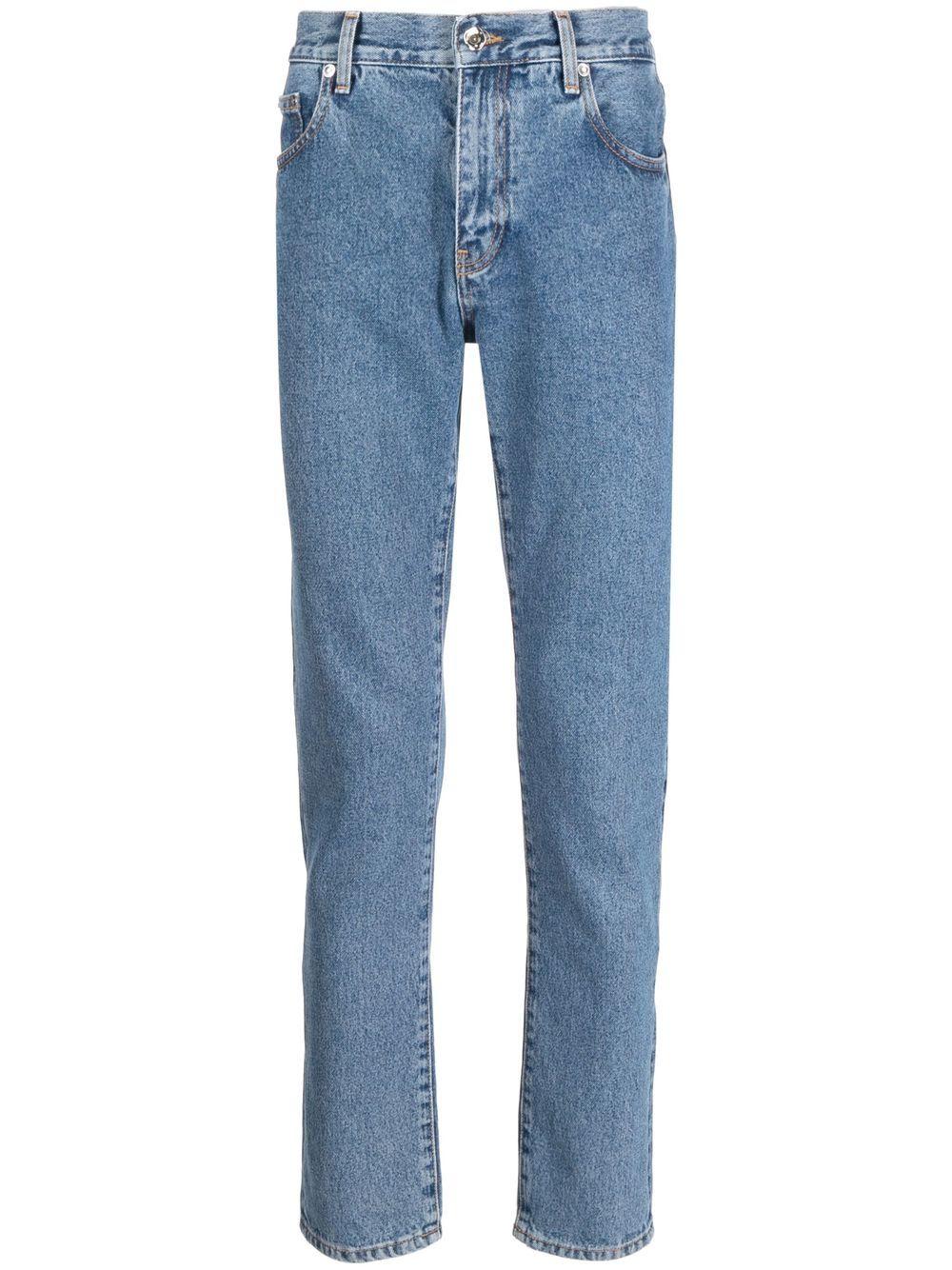 Off-White c/o Virgil Abloh Diagonal-stripe Denim Jeans in Blue for Men |  Lyst
