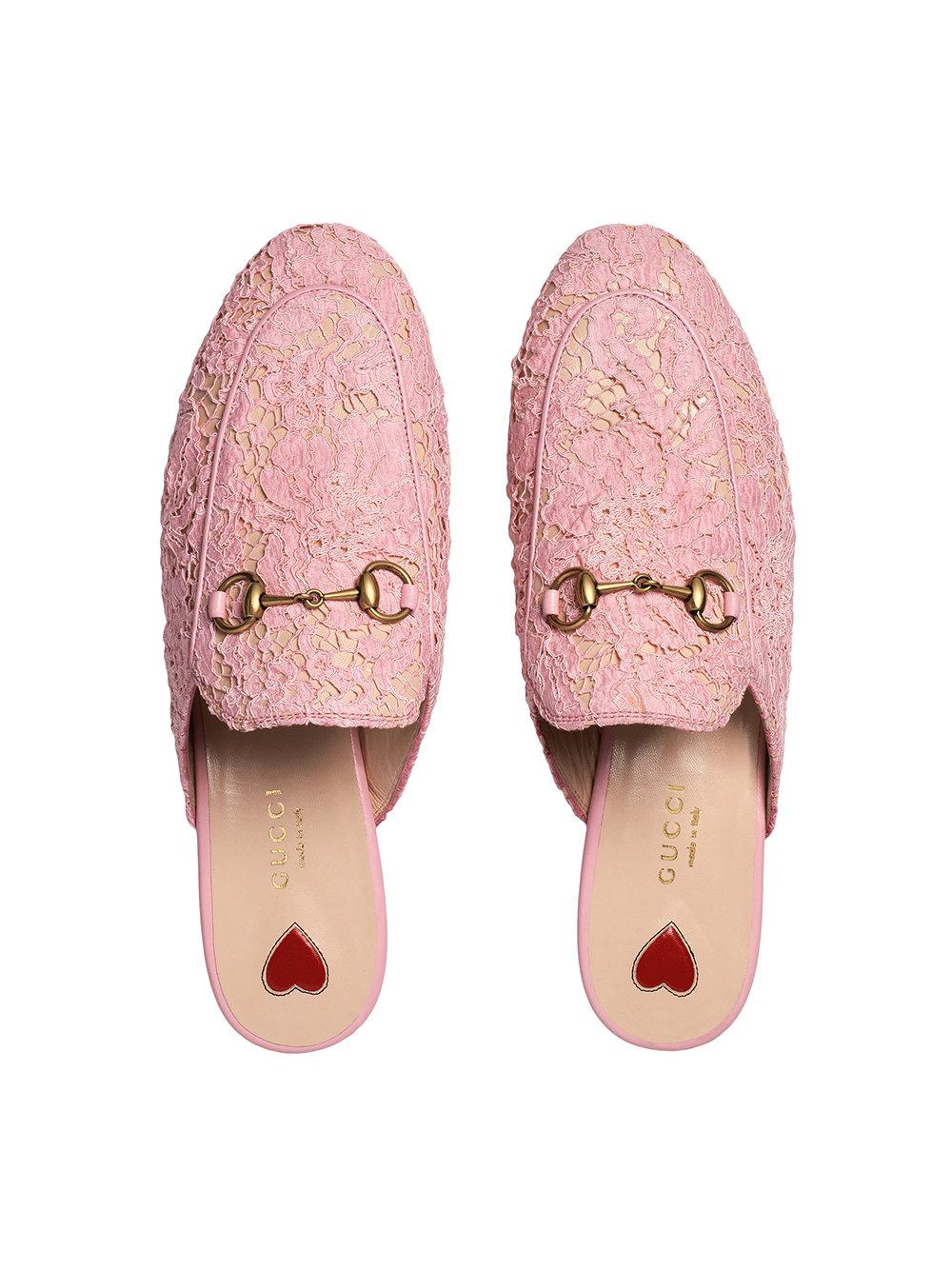 gucci mules rose