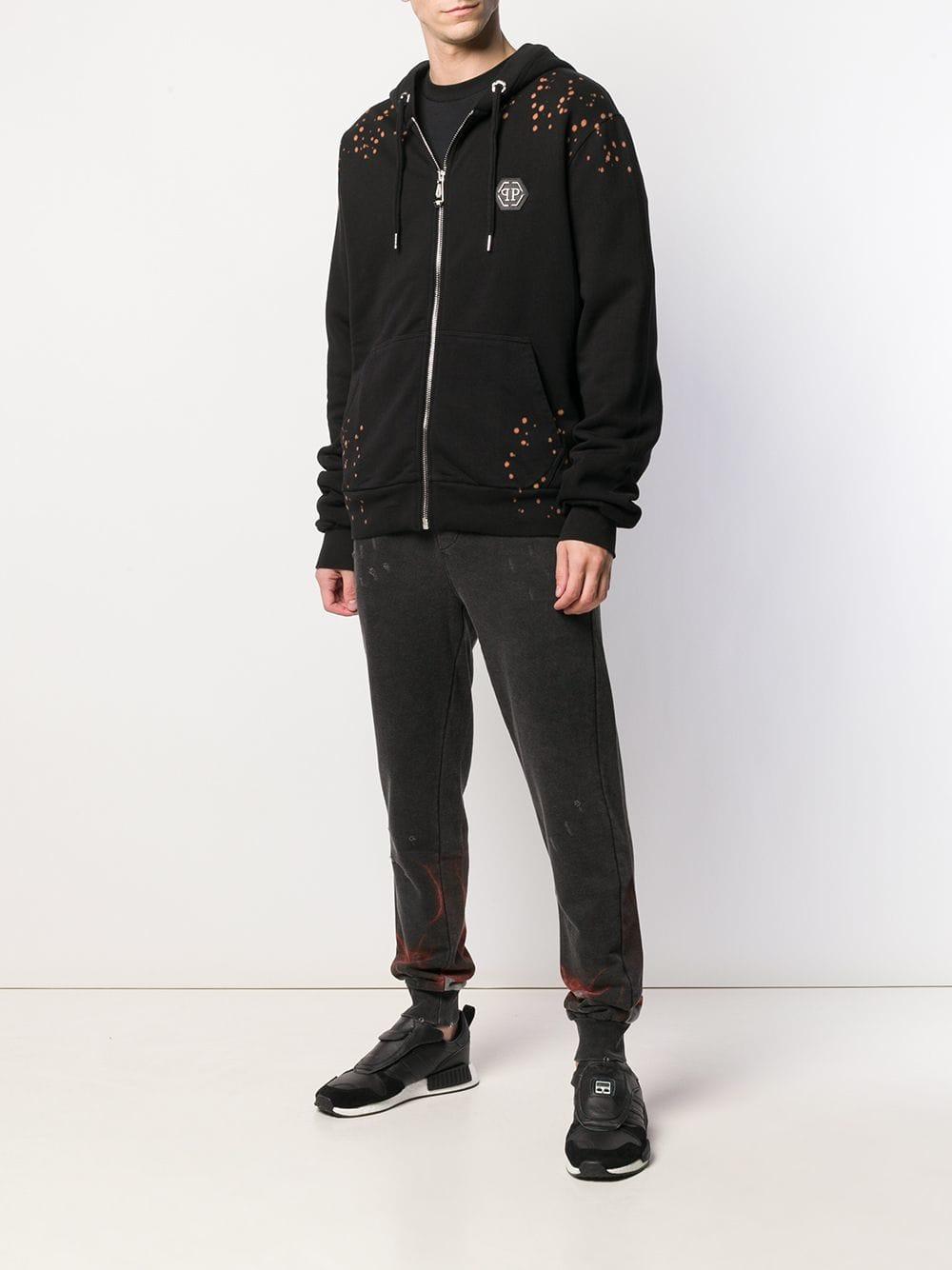 patterned track pants