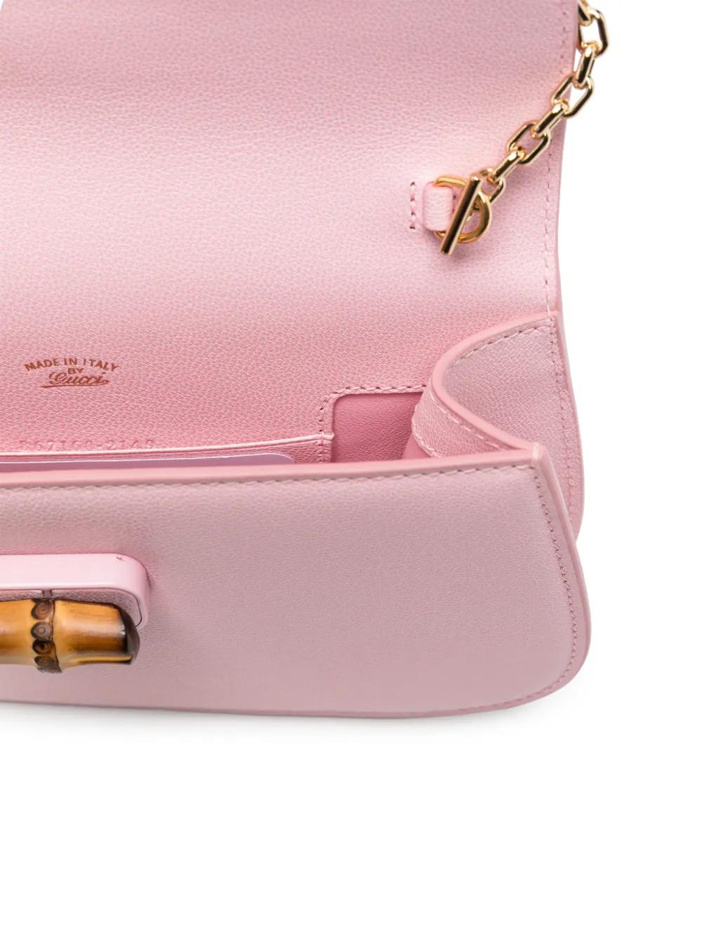 Gucci バンブー クラッチバッグ ピンク | Lyst