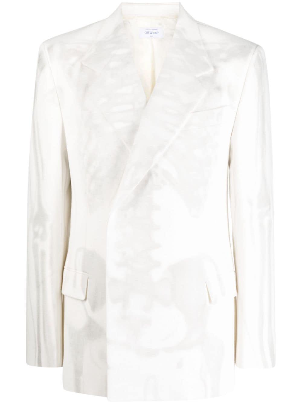 Off-White c/o Virgil Abloh Body Scan Skeleton-print Blazer Off-White c/o Virgil Abloh Body Scan Skeleton-print Blazer
