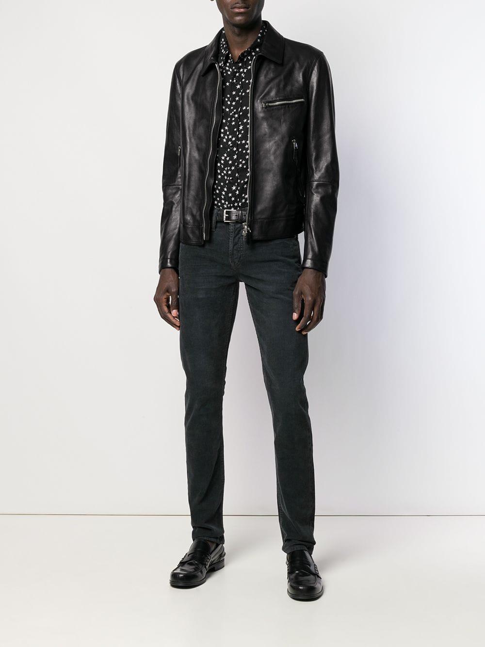 Tom Ford Classic Leather Jacket in Black for Men - Lyst