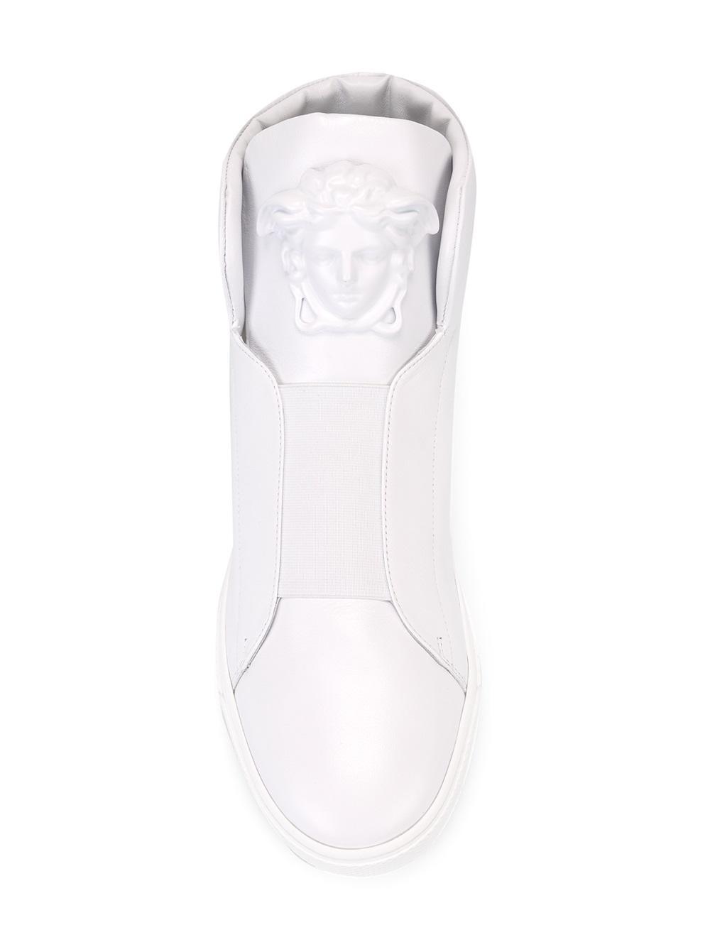 Versace Palazzo Medusa Hi-top Sneaker in White for Men | Lyst