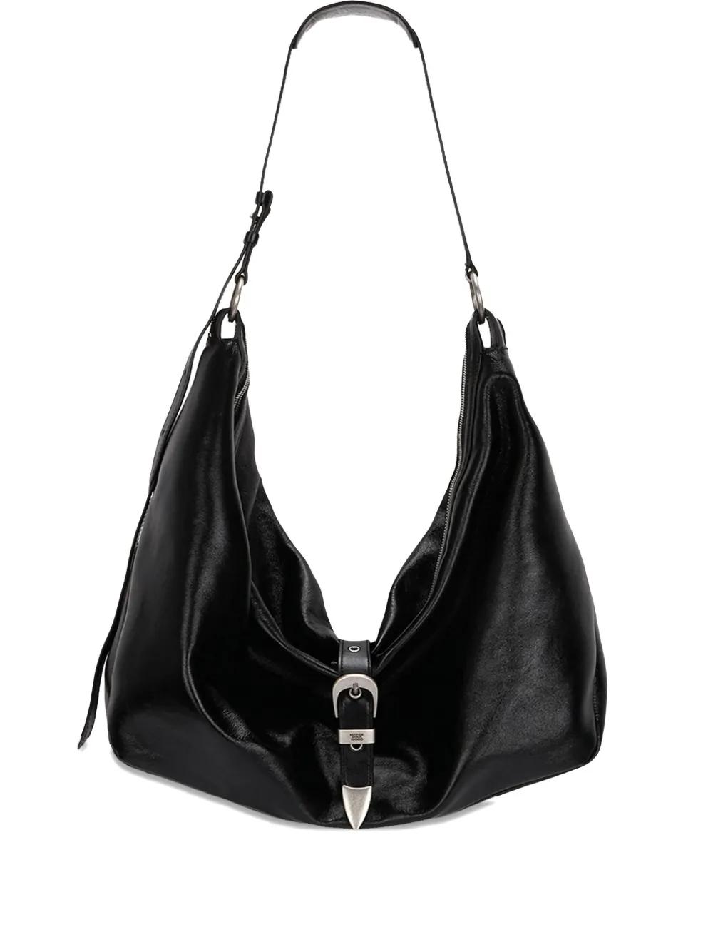 ショルダーバッグ・ポシェット Margesherwood Large Shoulder Bag - Leather - Black 31166963_60523943_600.jpg