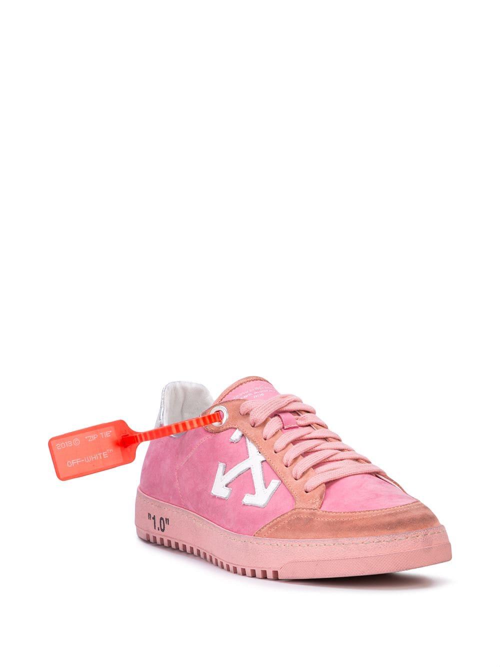 hot pink off white sneakers