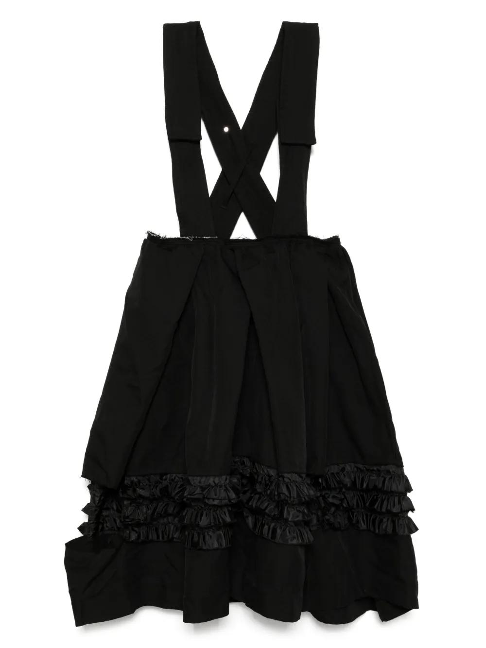 COMME DES GARÇON BLACK フリル ジャンパースカート ブラック | Lyst