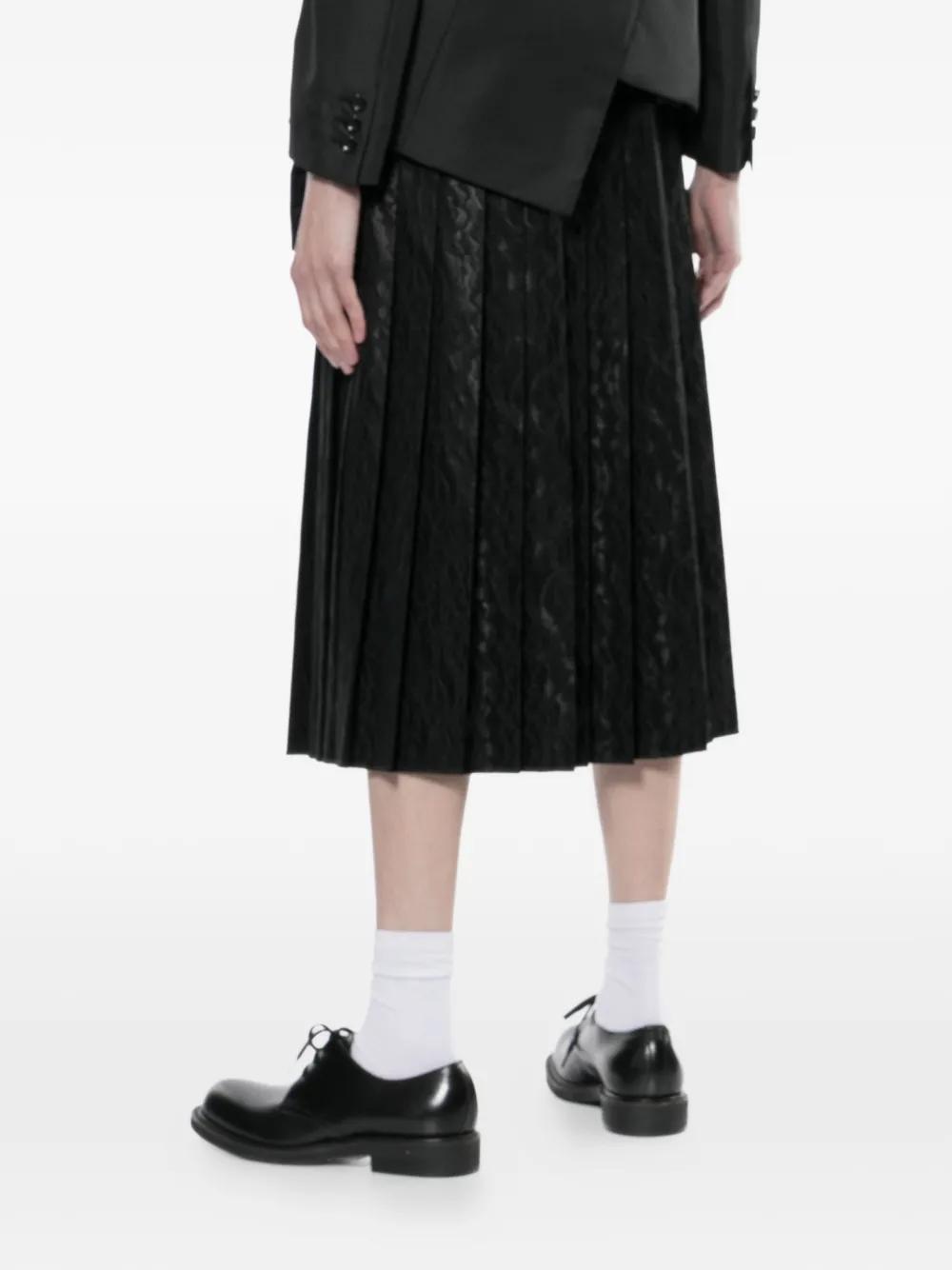 Junya Watanabe レース プリーツスカート ブラック | Lyst