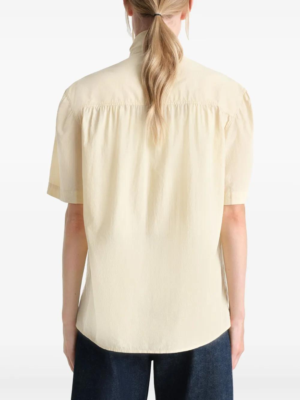Lemaire Short Sleeve With Foulard Shirt in Natural | Lyst