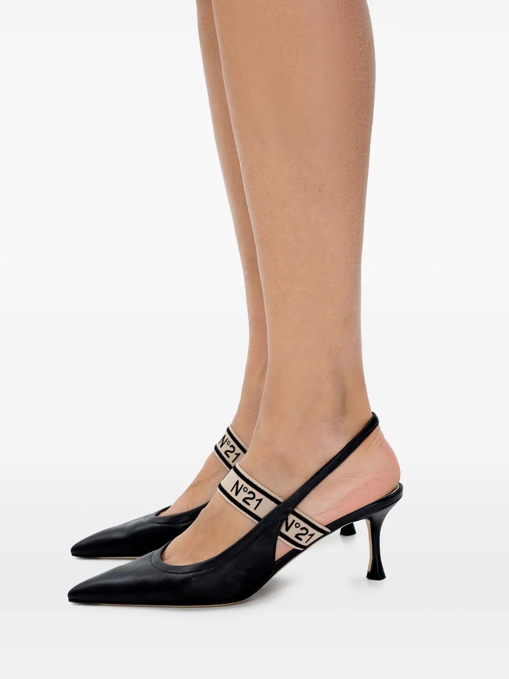 サンダル・ミュール N 21 Slingback With Logo 関税&送料込】N 21 Slingback With Logo (N21 numero ventuno