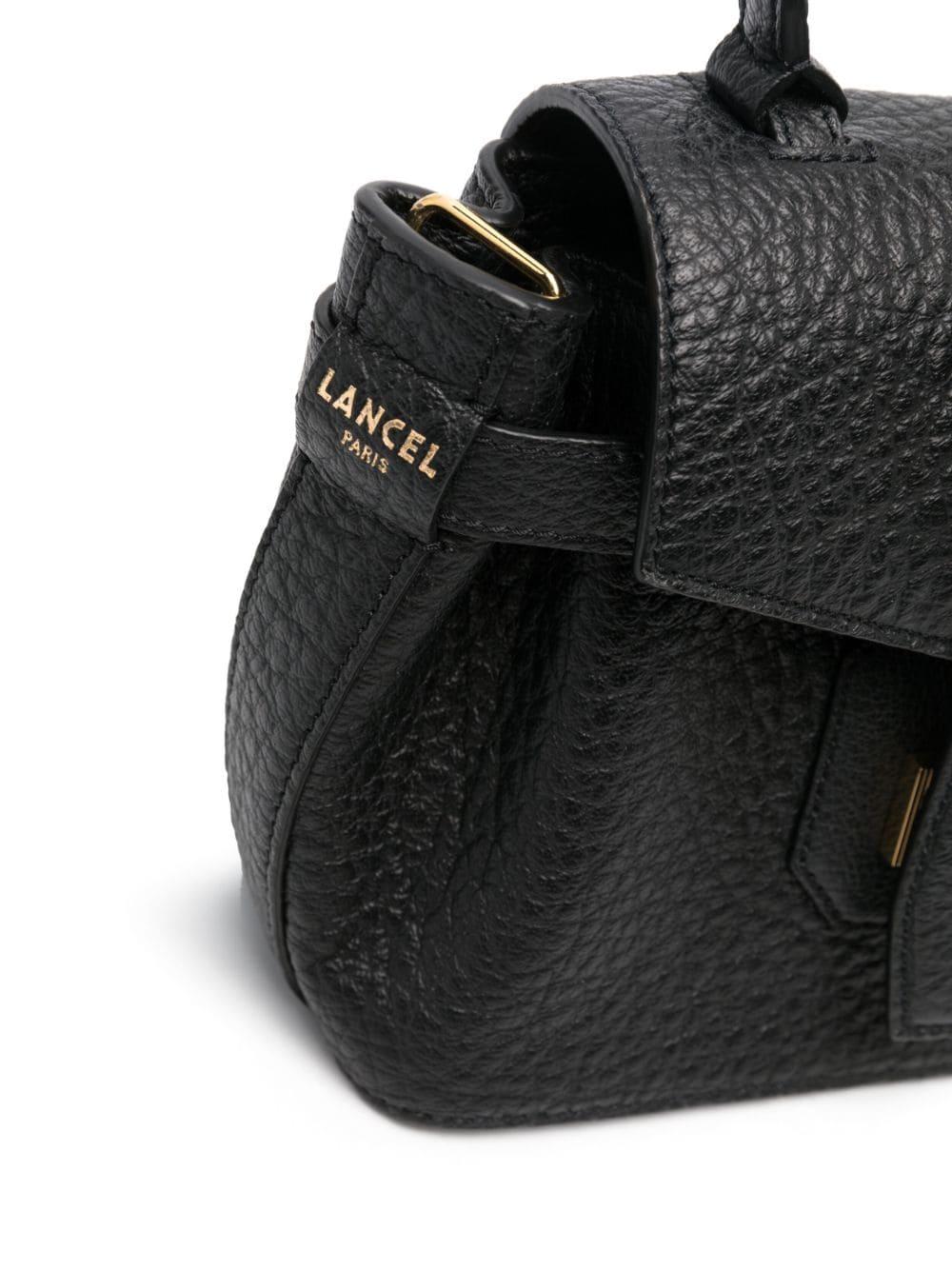 Lancel Small Charlie Leather Bag in Black | Lyst