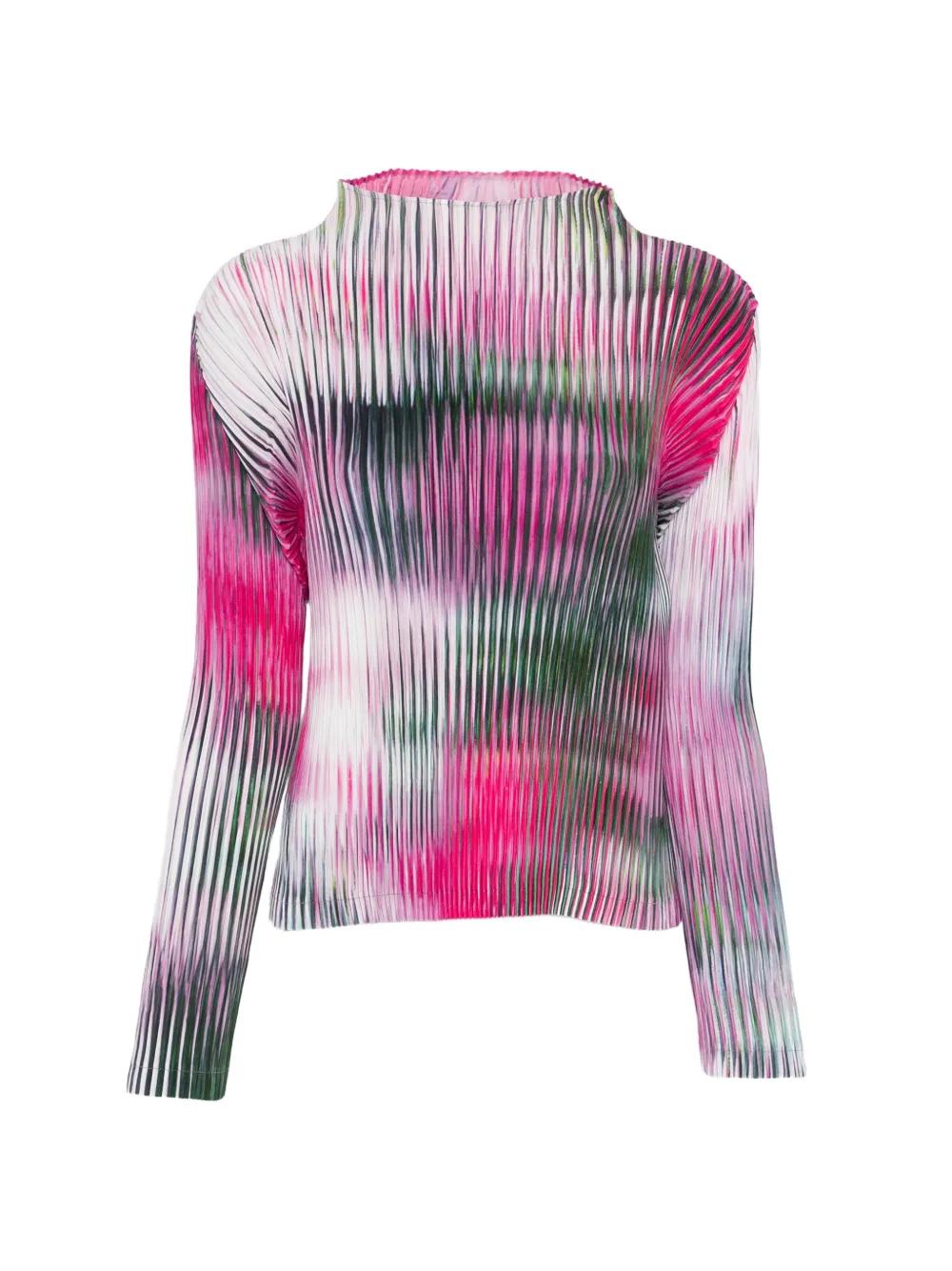 Issey Miyake Obscure Pleats Top in Pink | Lyst