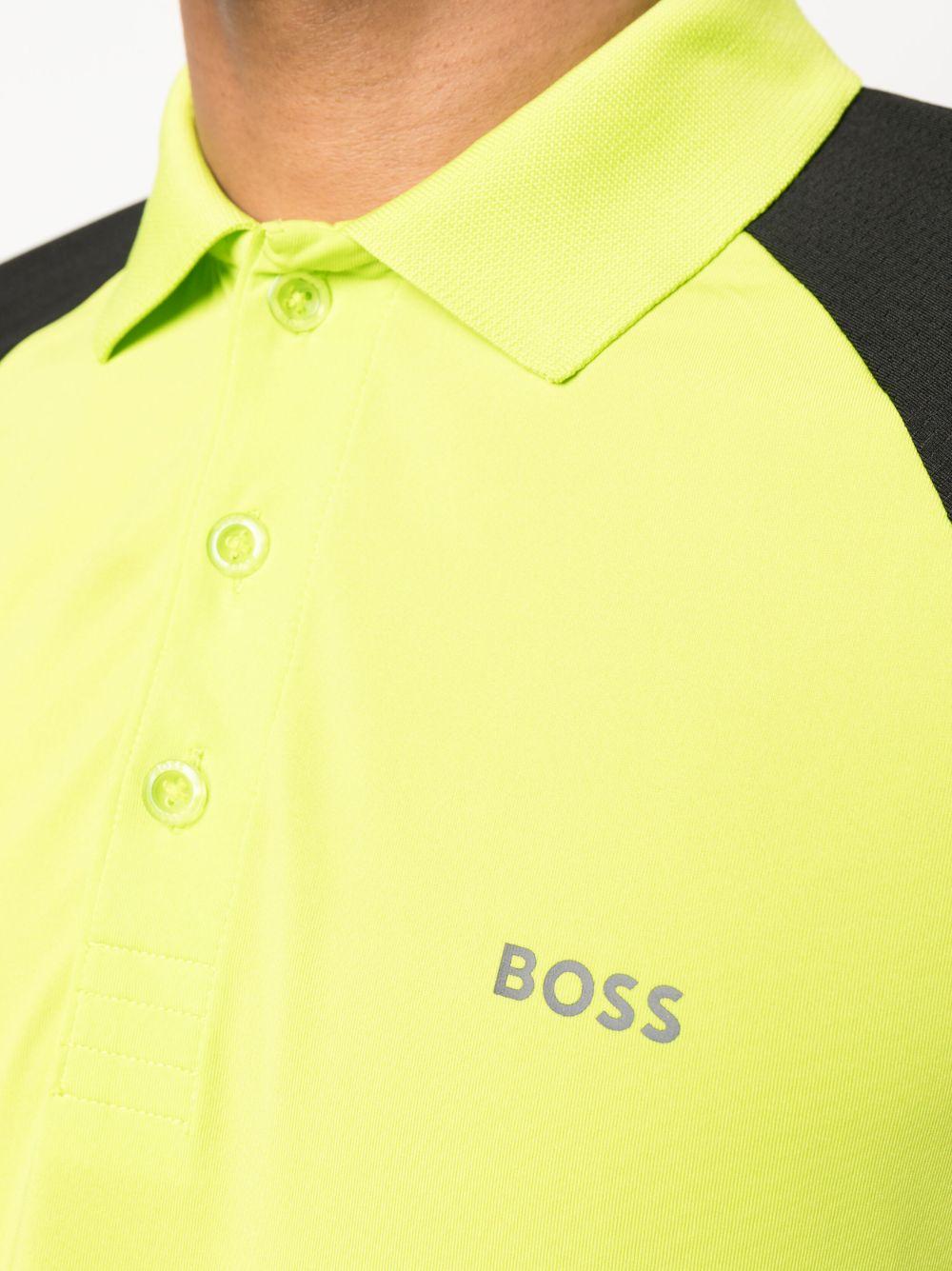 Hugo Boss Men's Palle Black Color Block Polo T-Shirt