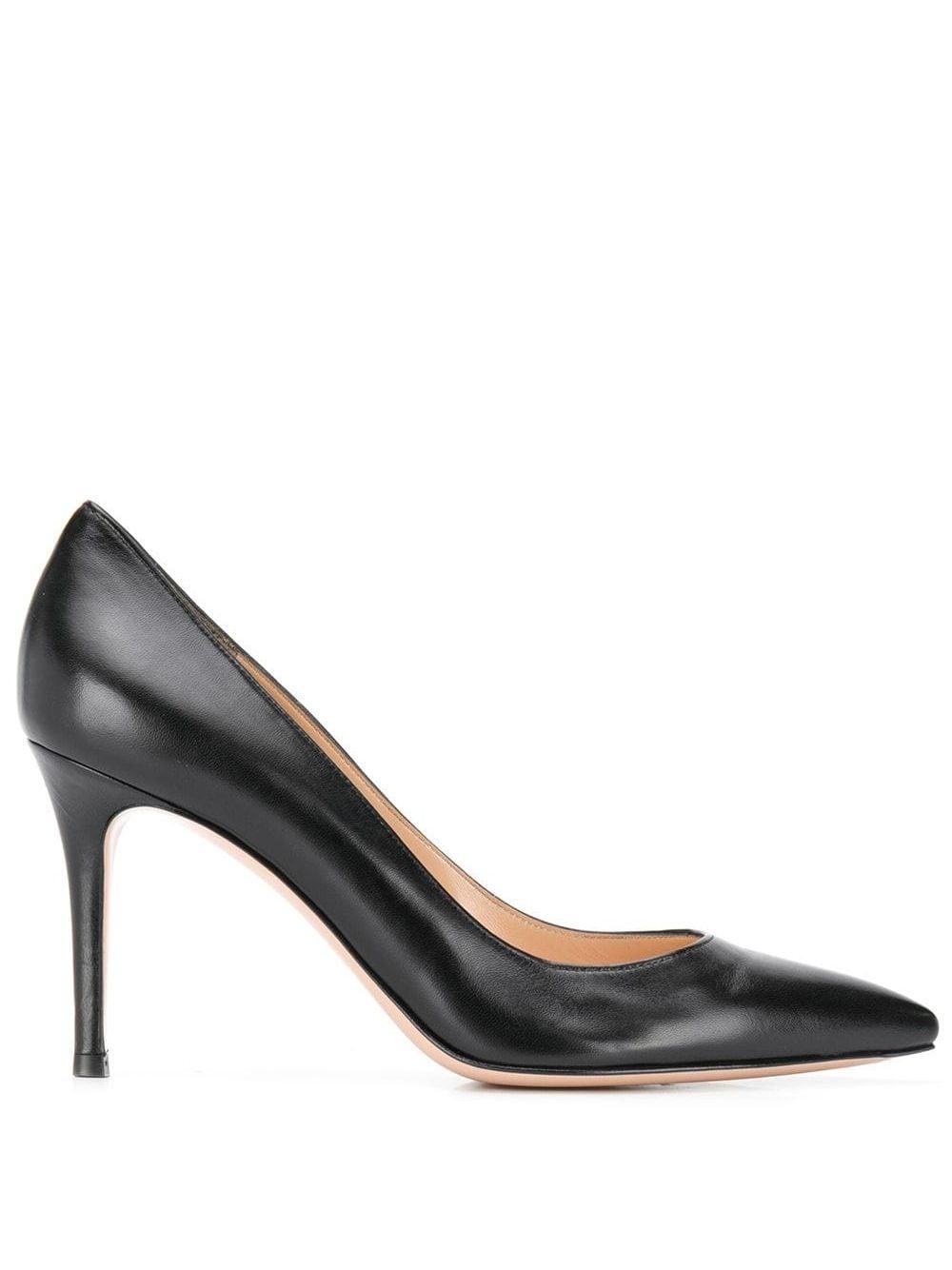 Gianvito Rossi Leather Pointed Pumps in Black - Save 49% - Lyst