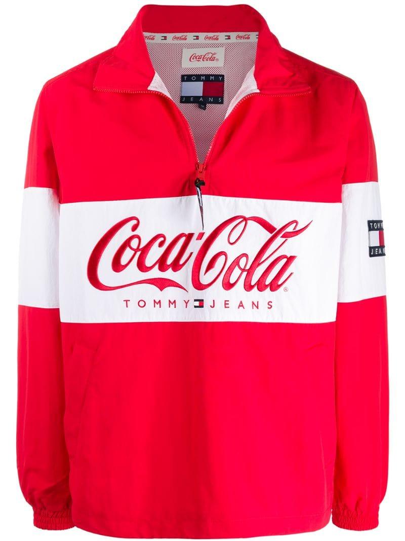 Tommy Hilfiger X Coca Cola Zip Neck Jacket in het Rood voor heren | Lyst NL