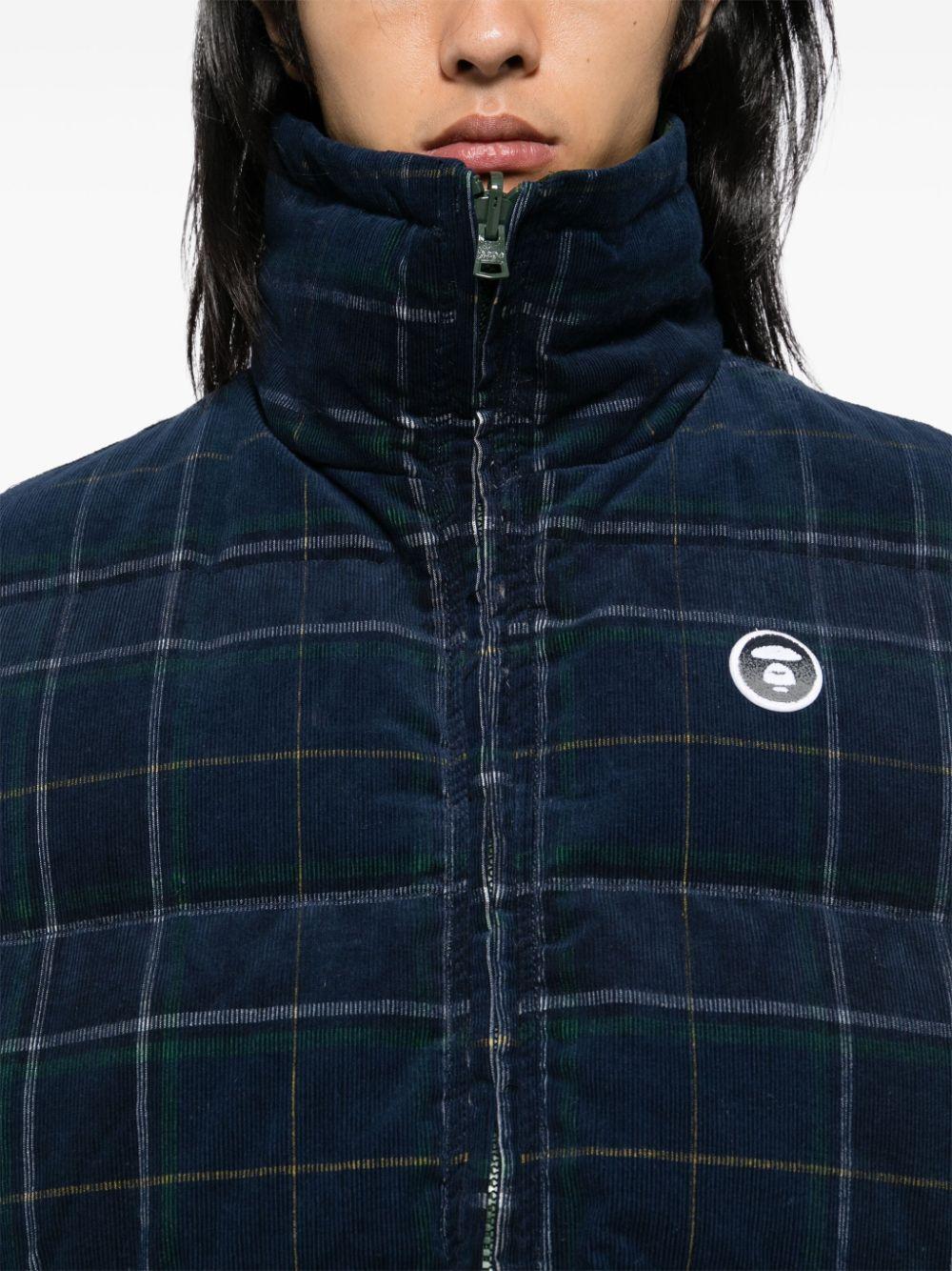 Aape By A Bathing Ape メンズ ブルー リバーシブル パデッドベスト 