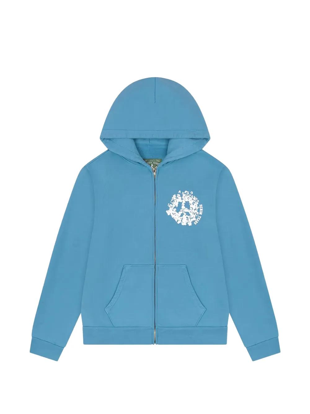 Survêtement Complet Denim Tears Homme - Sweat à Capuche Strass Et Pantalon, Taille XL, Noir