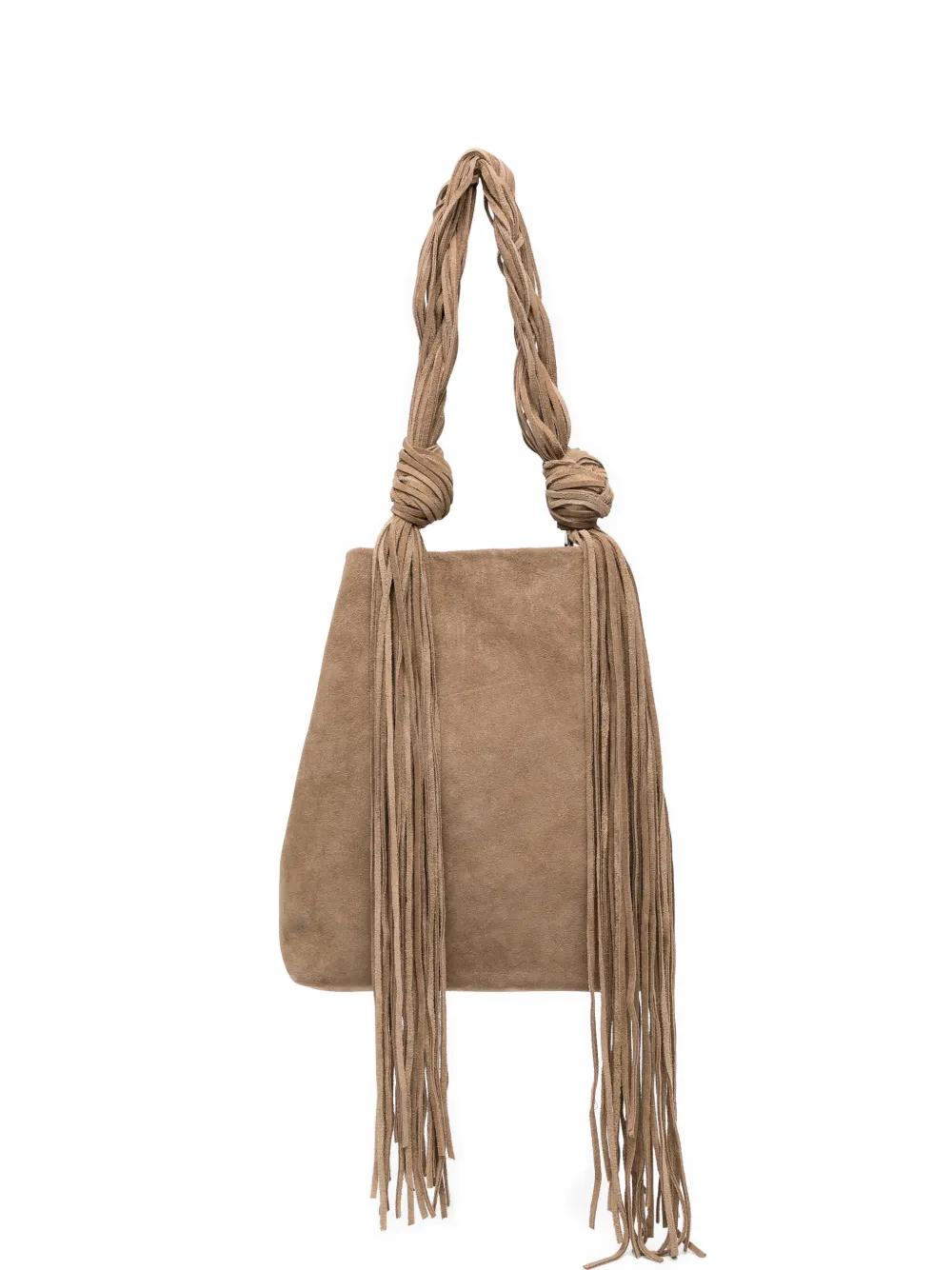 JNBY Fringed Single-Shoulder Bag in Natural | Lyst UK