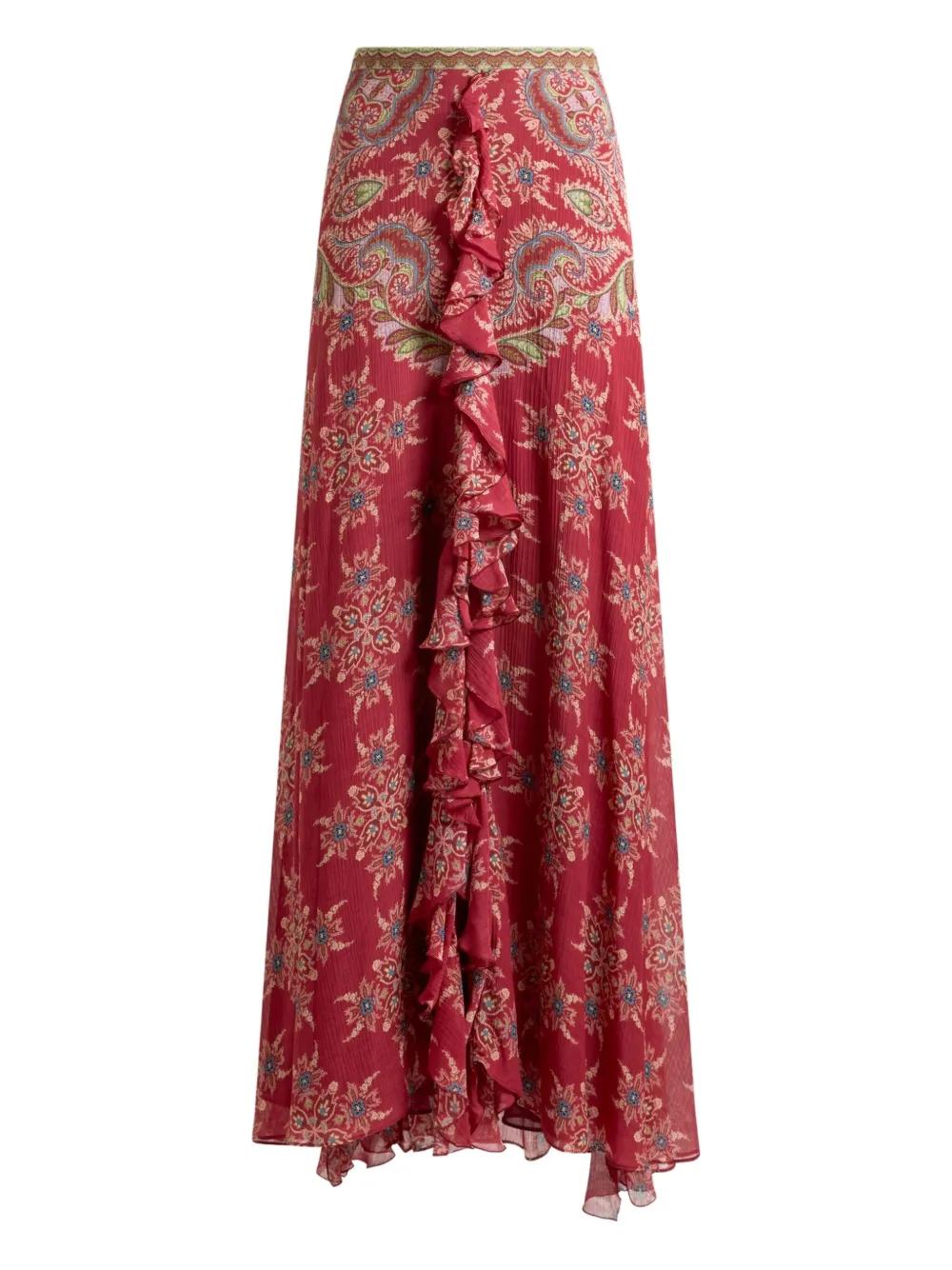ETRO フローラル メダリオン ペイズリー ミディスカート S ETRO(エトロ) スカート(レディース) - 海外通販のBUYMA