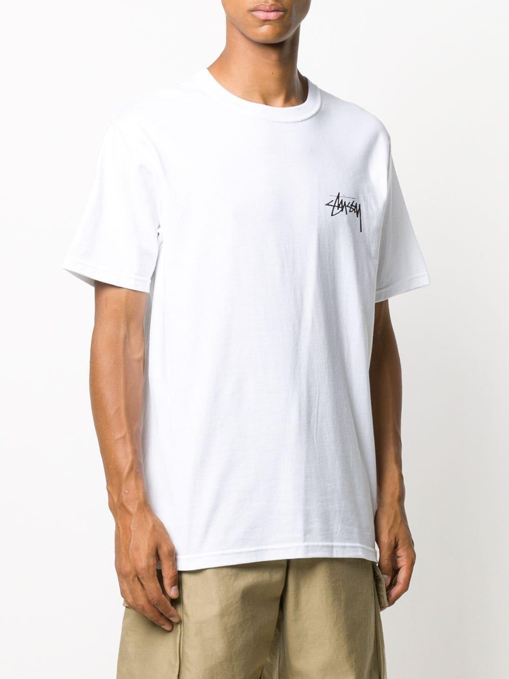Stussy Mushroom Print T-shirt in White for Men | Lyst