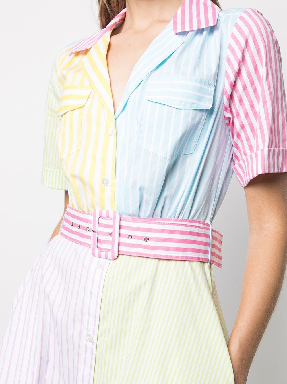 トーガプルラ TOGA PULLA PATCHWORK STRIPE DRESS