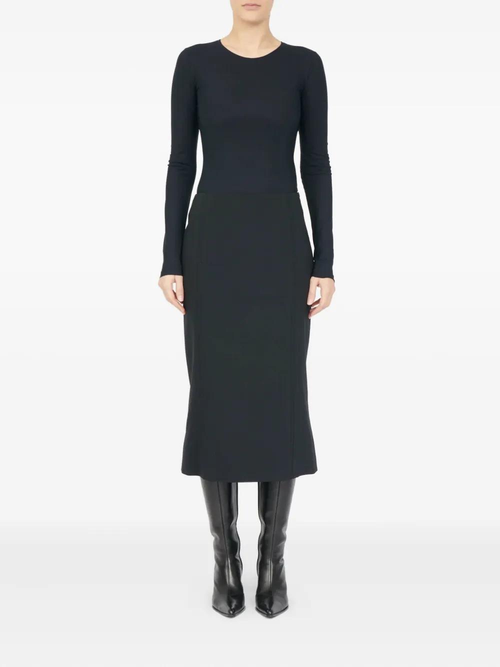 Maison Margiela Back Slit Midi スカート MM6 by Maison Martin Margiela Skirts for Women | Online Sale