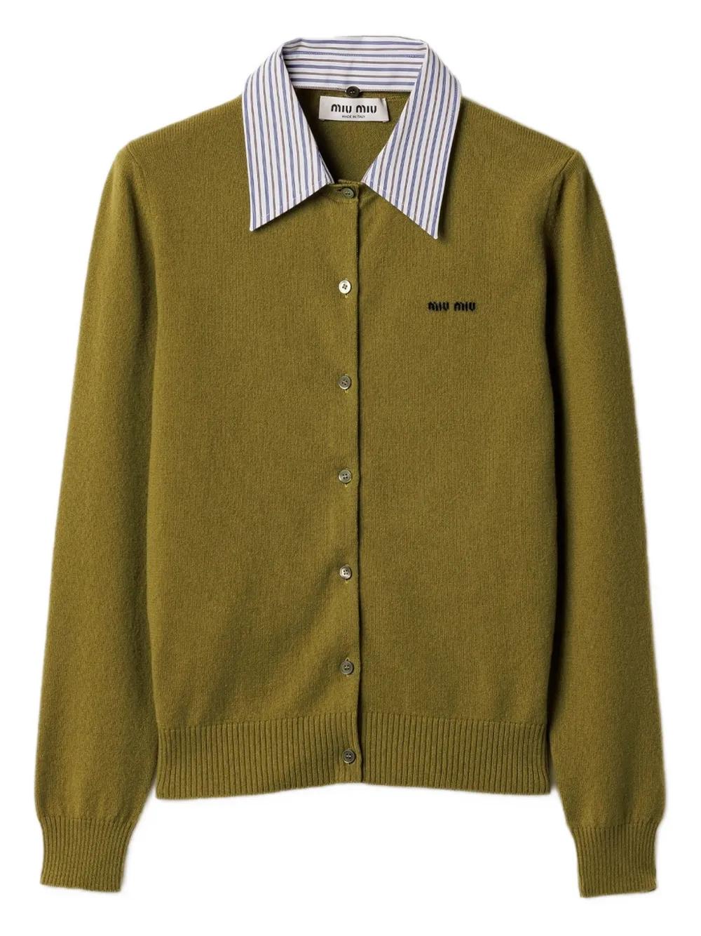 トップス miumiu/layered knit cardigan Miu Miu Cardigans for Women | Online Sale up to 13% off