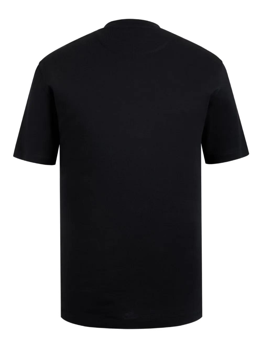 【関税&送料込】Bally Black Cotton T-Shirt Bally logo-print Organic Cotton T-shirt | Black | FARFETCH