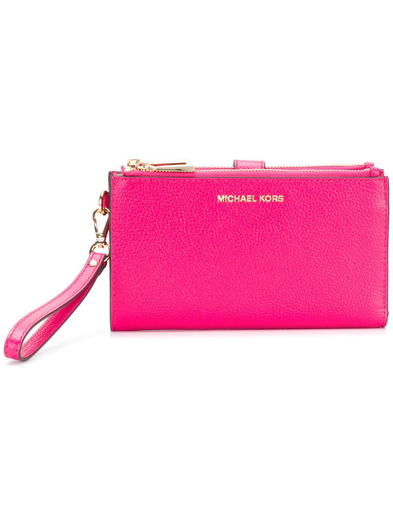 MICHAEL Michael Kors Leder Portemonnaie zum Aufklappen in Pink | Lyst DE