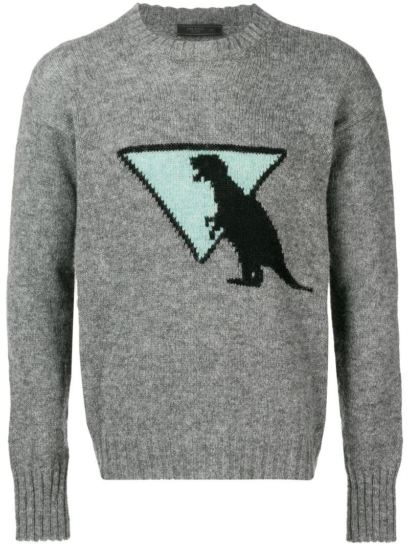 prada dinosaur sweater