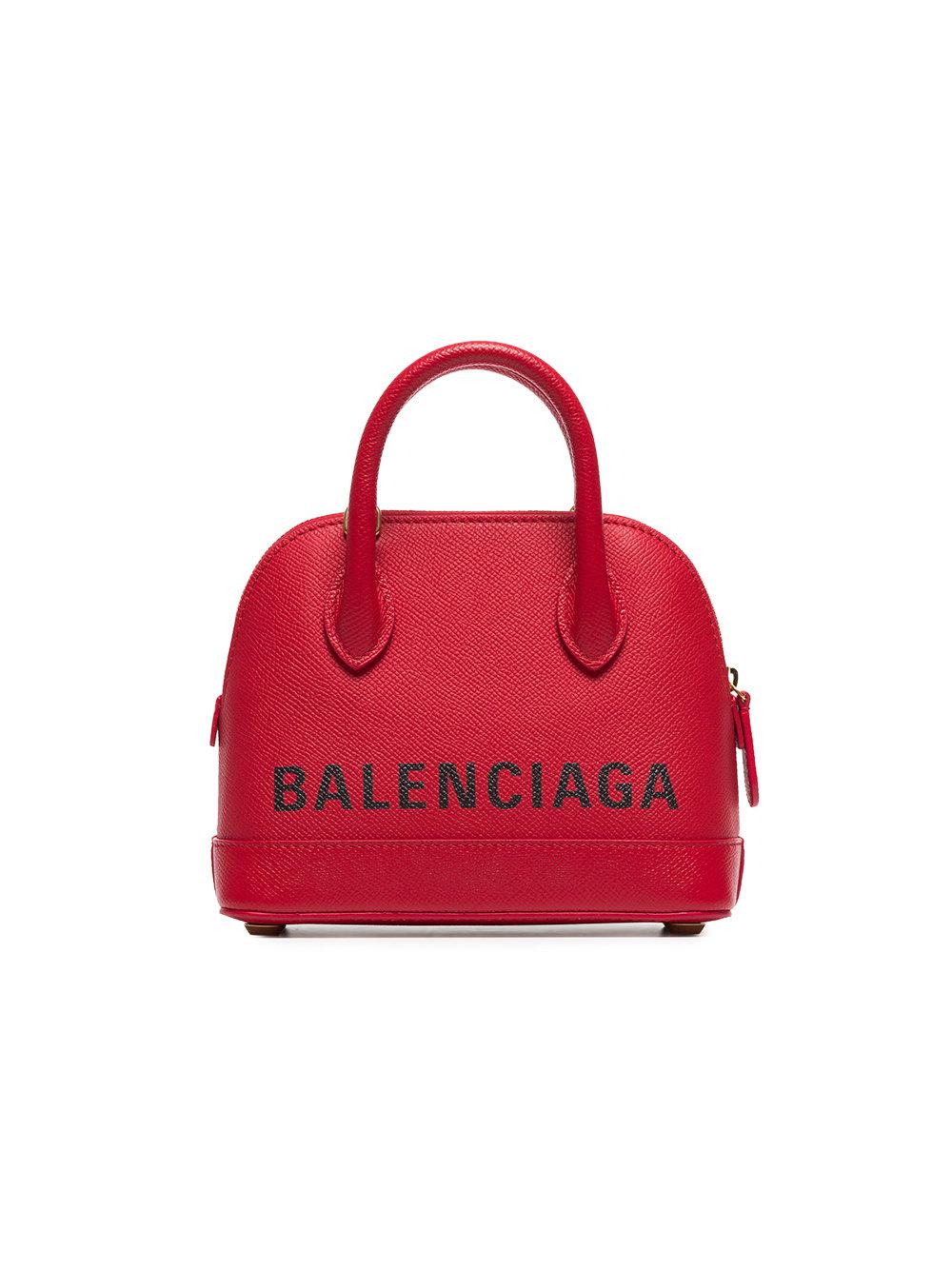 Balenciaga Xxs Ville Top Handle Bag In Cream & White