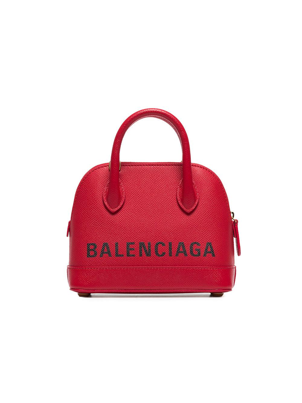 Balenciaga Red Ville Xxs Leather Top Handle Bag | Lyst