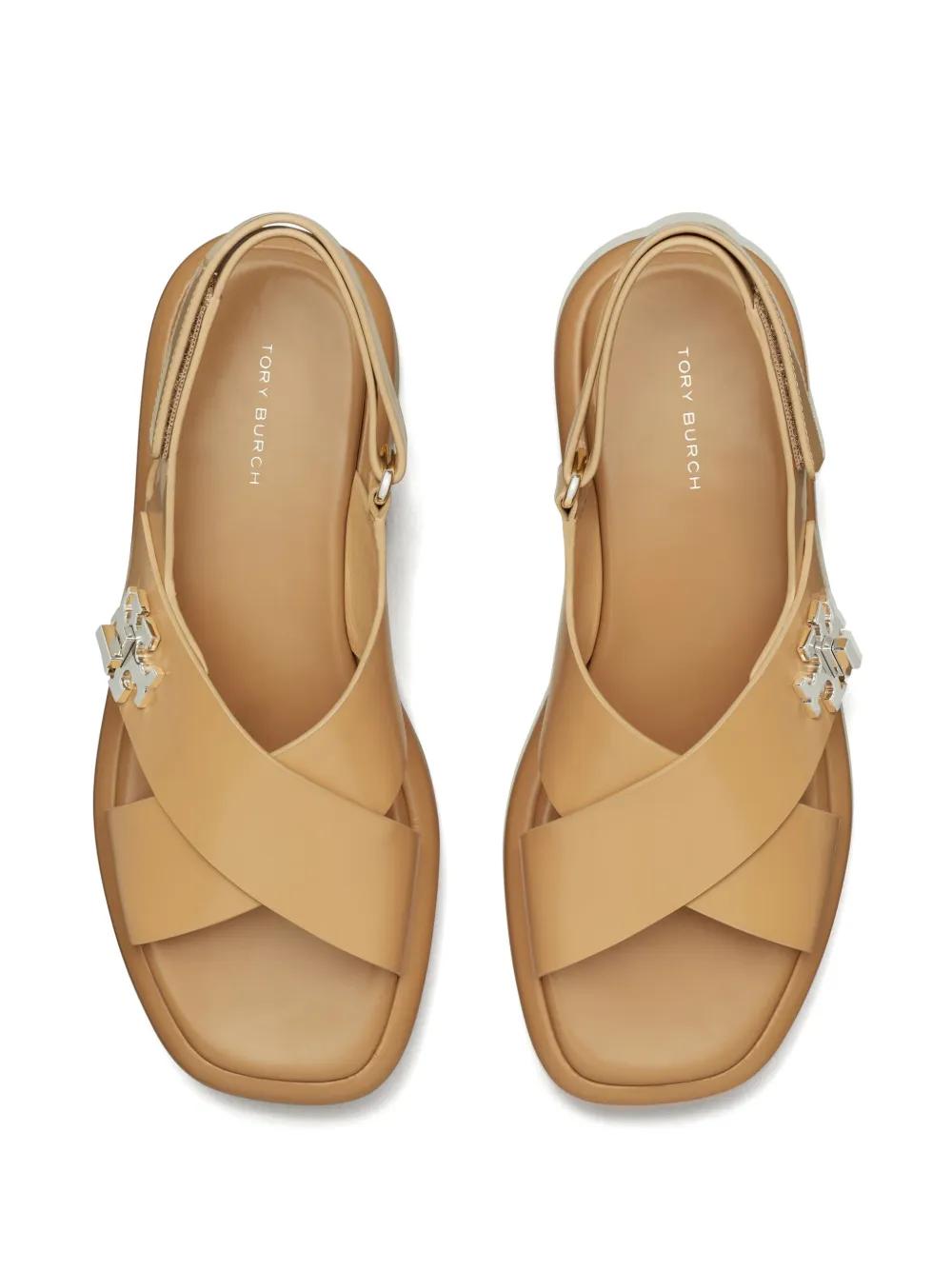 Tory Burch 40Mm T Lock Sandals in Natural | Lyst