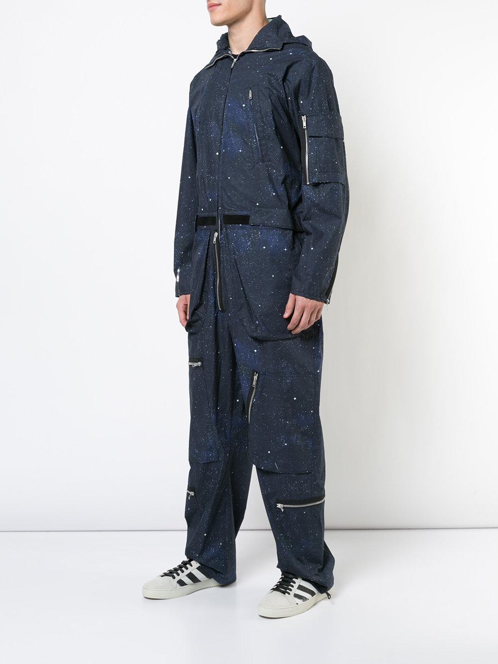 Space print jumpsuit Clearance