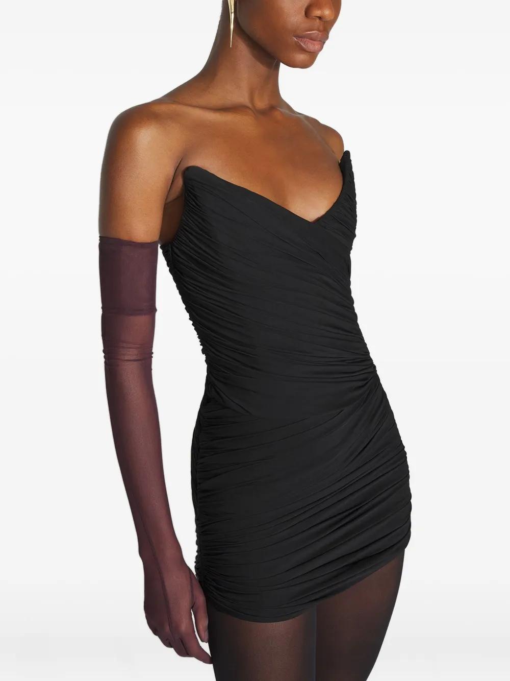 mugler ruched dress MUGLER
